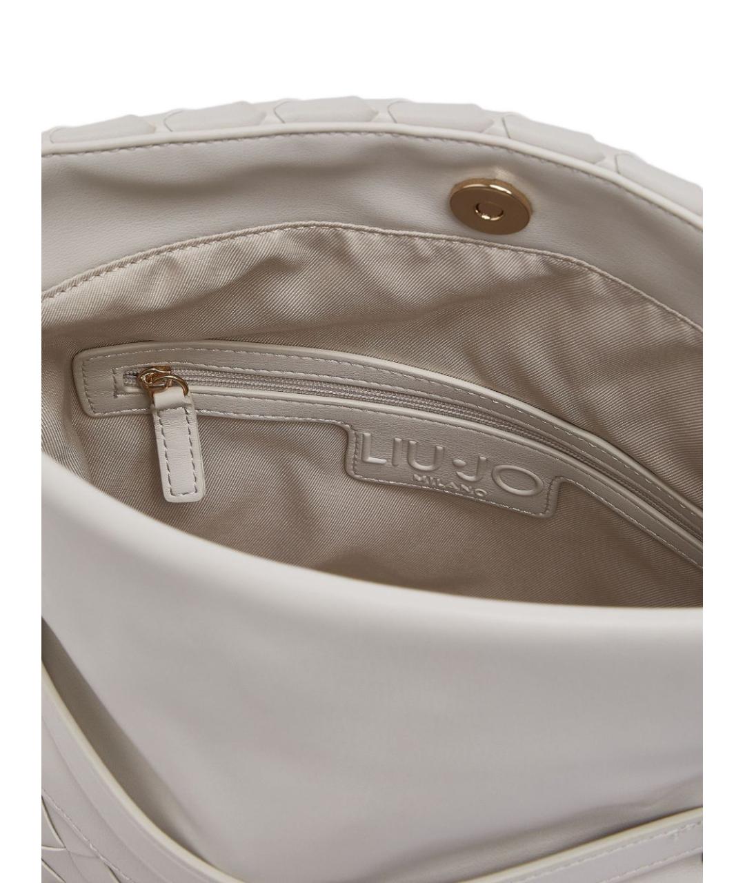 LIU JO Белая сумка тоут из искусственной кожи, фото 4