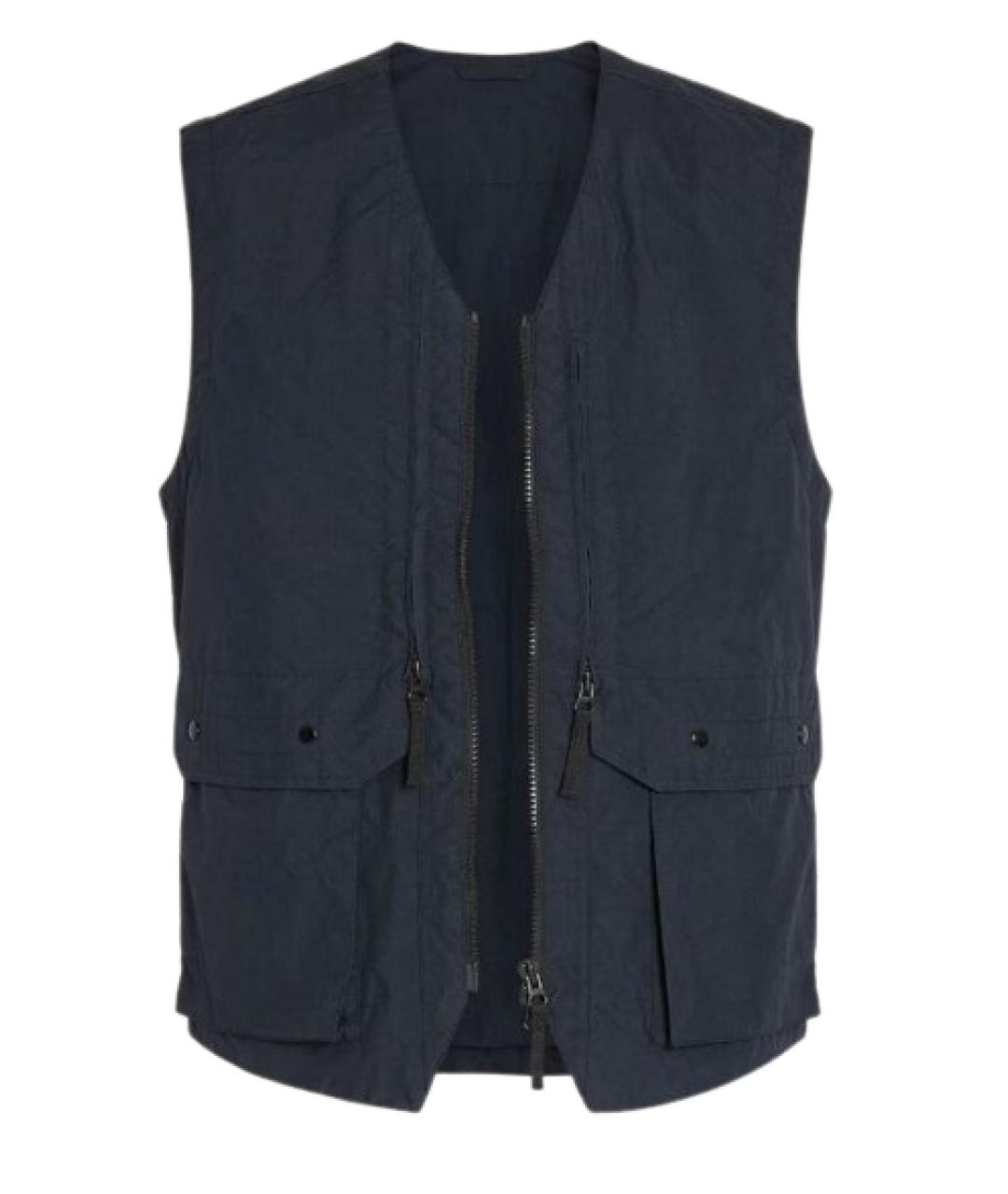 STONE ISLAND Синий полиэстеровый жилет, фото 1