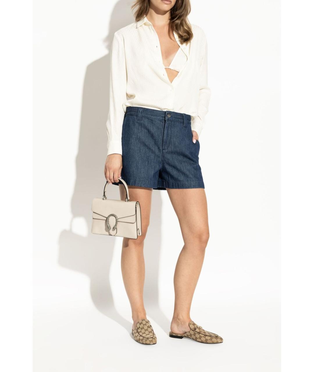 GUCCI Бежевые текстильные мюли, фото 4