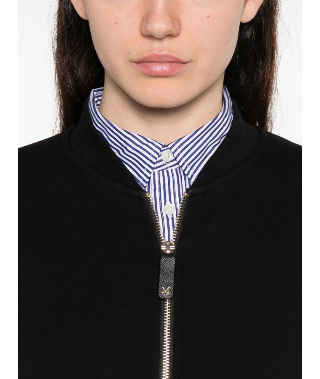 'S MAX MARA Черная хлопковая куртка, фото 4