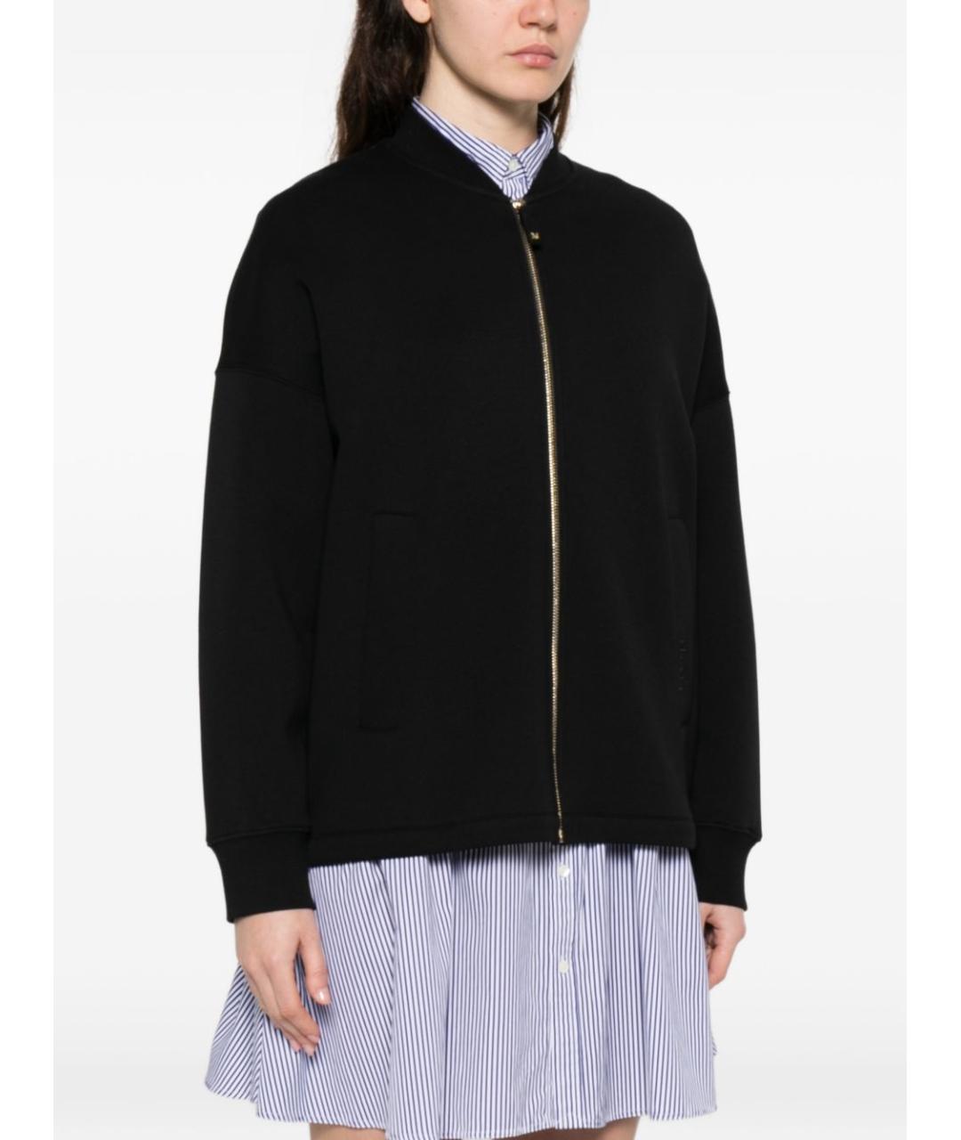 'S MAX MARA Черная хлопковая куртка, фото 2