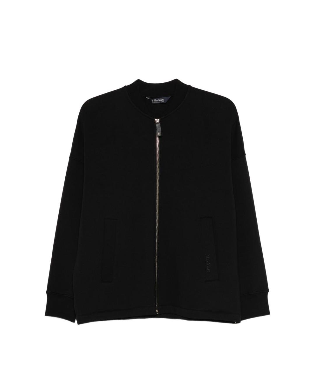 'S MAX MARA Черная хлопковая куртка, фото 7