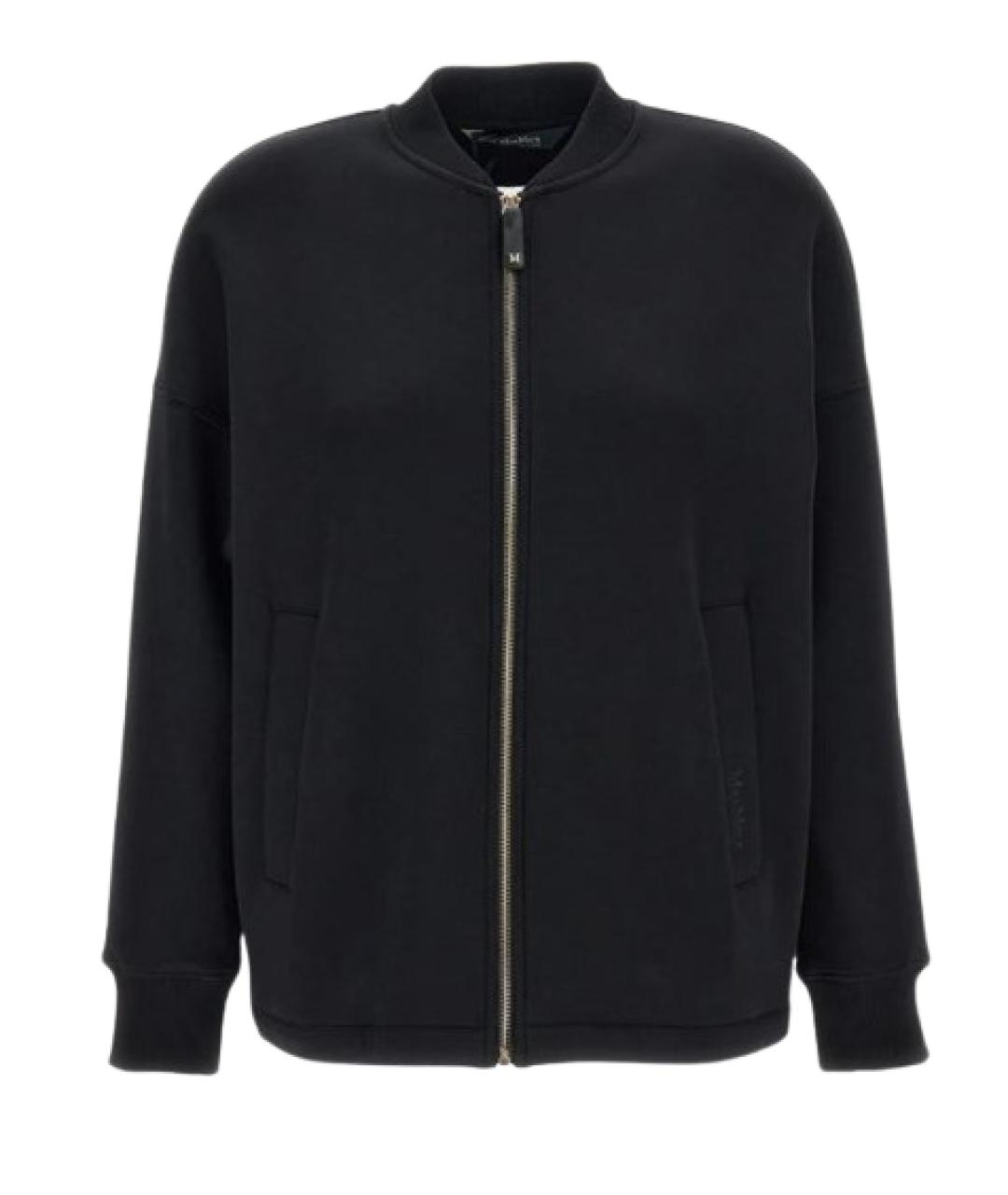 'S MAX MARA Черная хлопковая куртка, фото 1