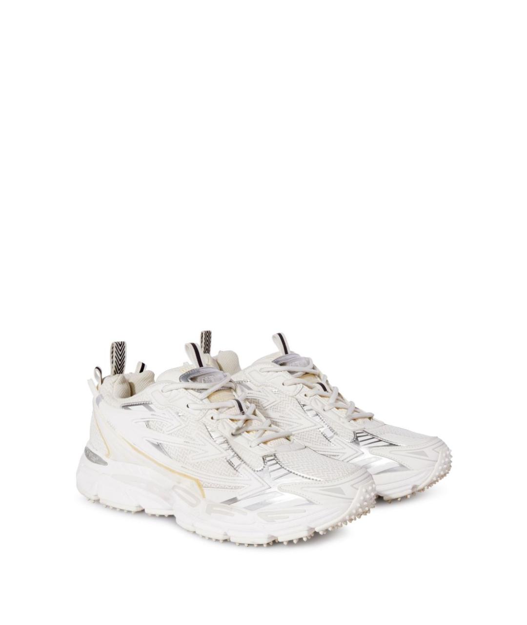 OFF-WHITE Белые текстильные кроссовки, фото 2