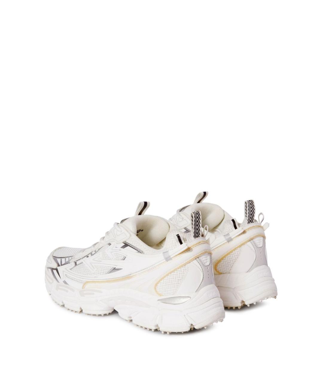 OFF-WHITE Белые текстильные кроссовки, фото 5