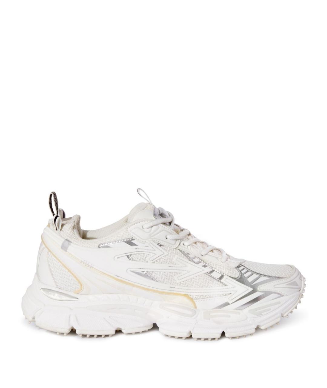 OFF-WHITE Белые текстильные кроссовки, фото 1