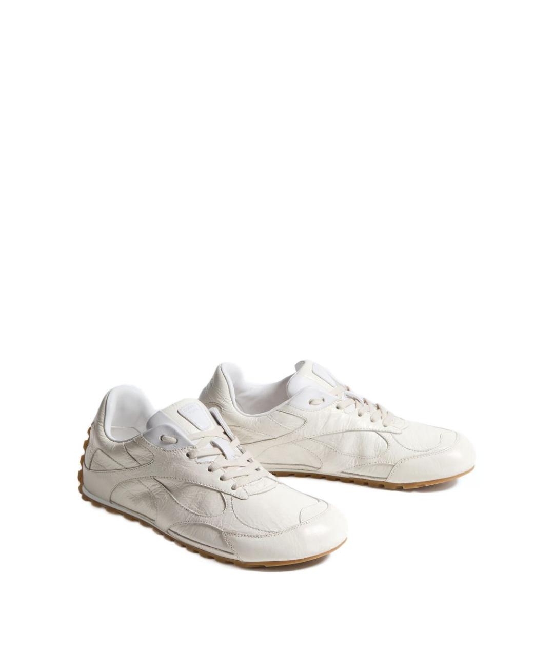 BOTTEGA VENETA Белые низкие ботинки, фото 3