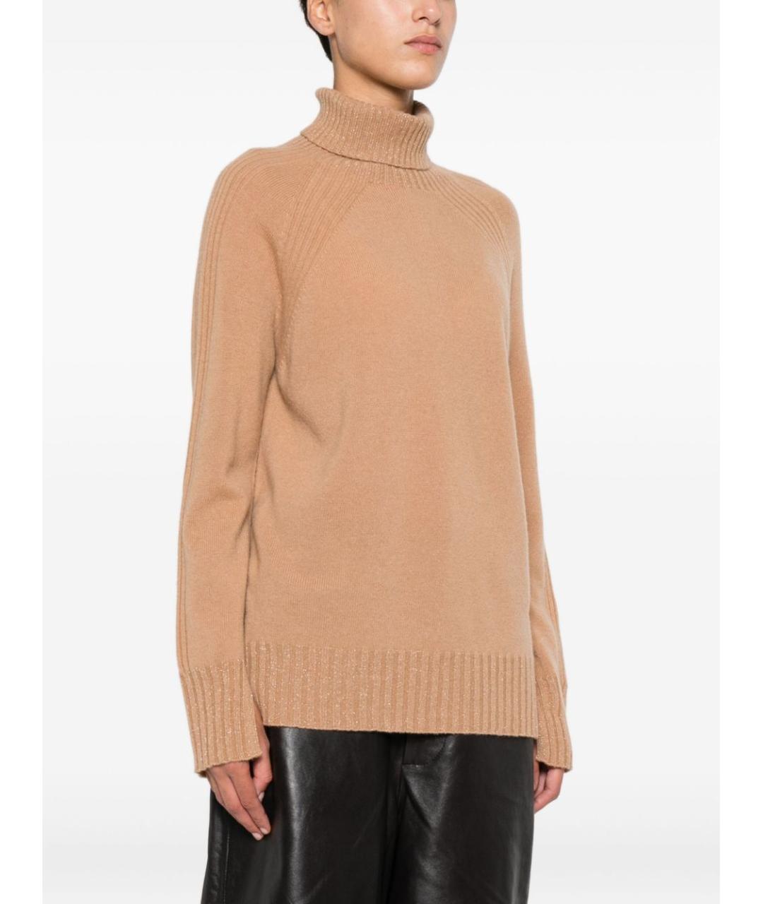 TWIN-SET Коричневый шерстяной джемпер / свитер, фото 3