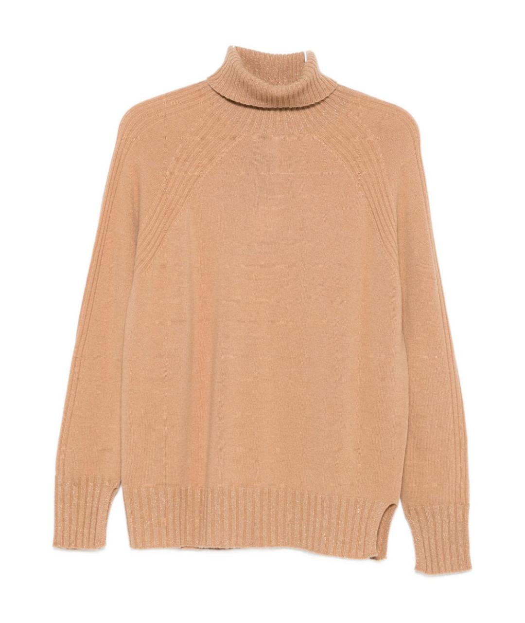 TWIN-SET Коричневый шерстяной джемпер / свитер, фото 1