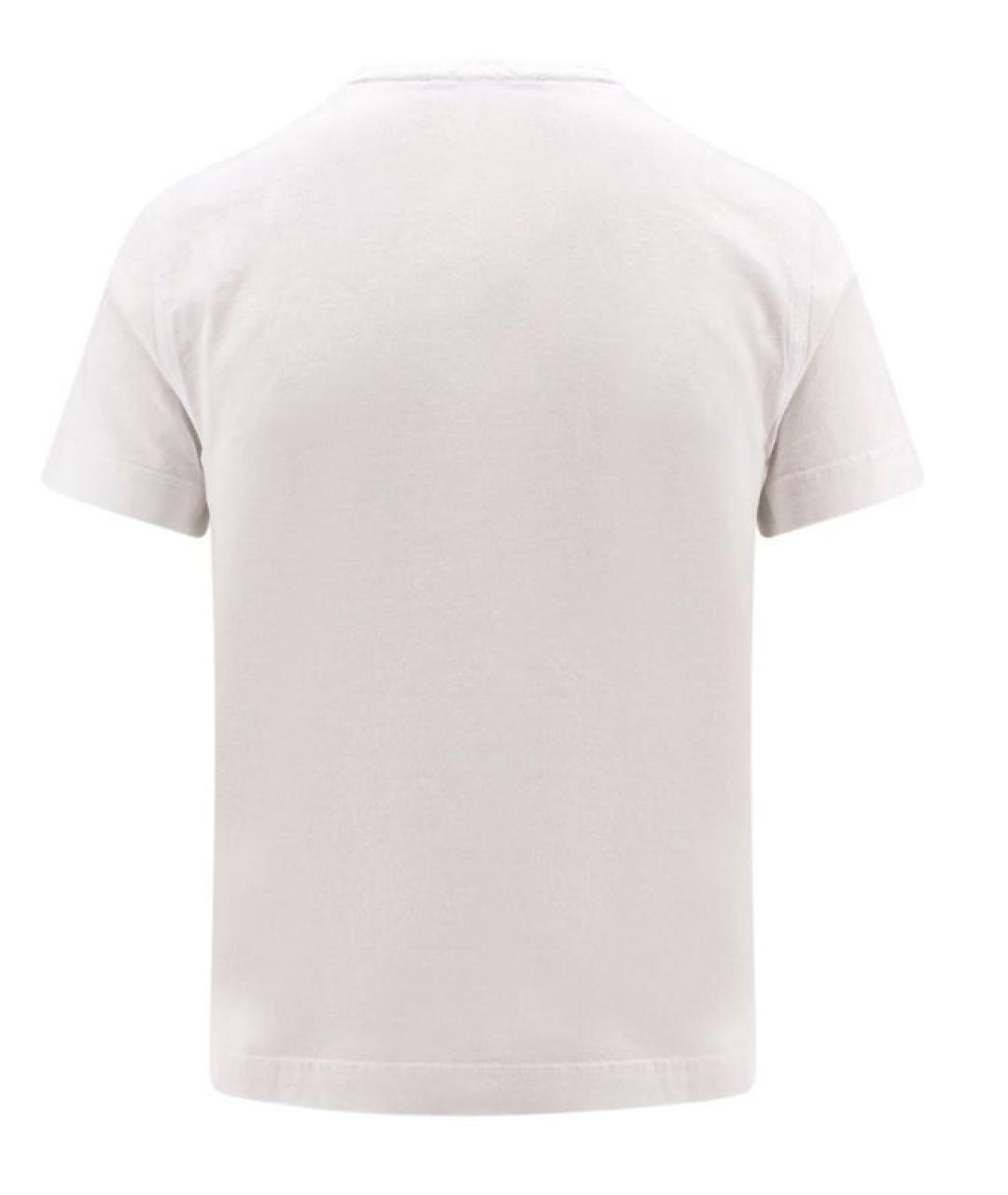 BURBERRY Белая хлопковая футболка, фото 2