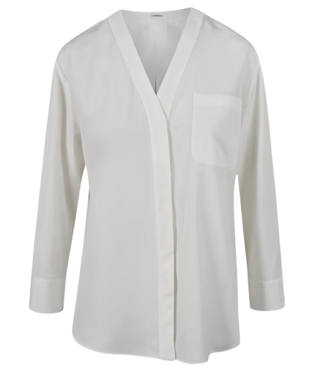 'S MAX MARA Белая хлопковая рубашка, фото 1