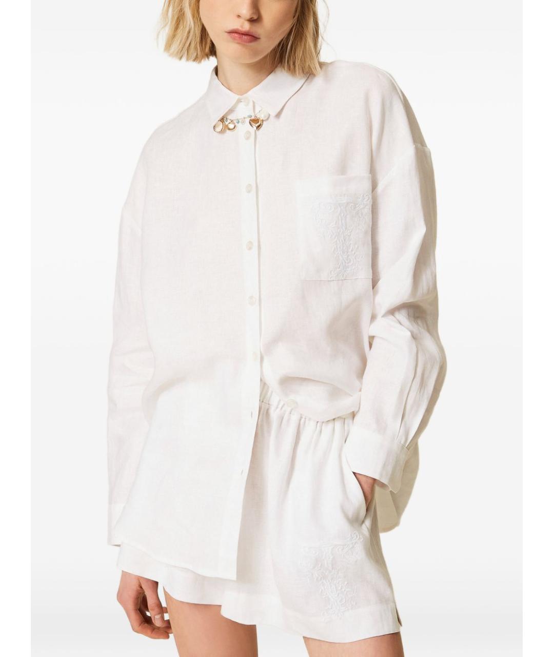 TWIN-SET Белая рубашка, фото 4