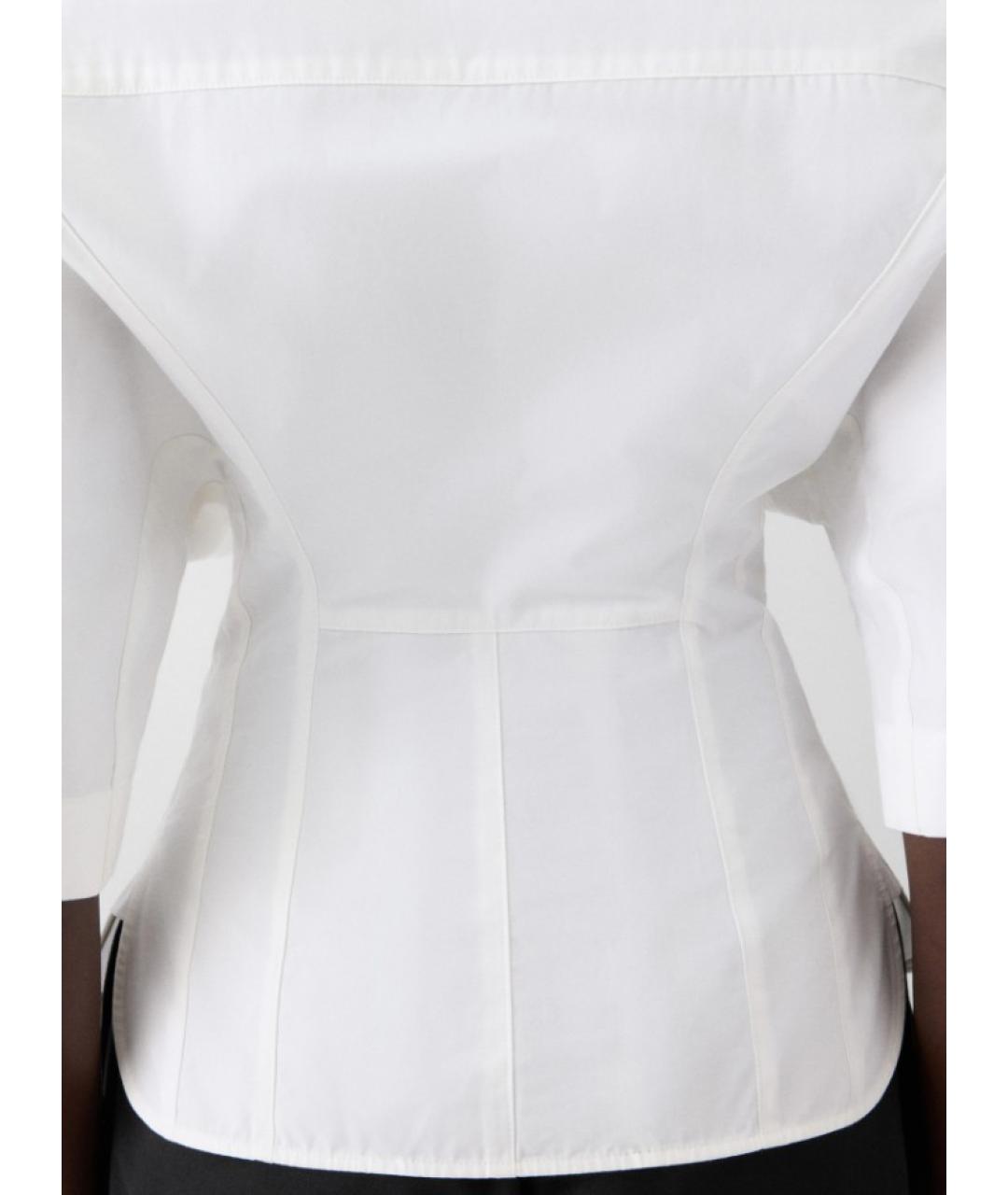 JACQUEMUS Белая хлопковая рубашка, фото 5