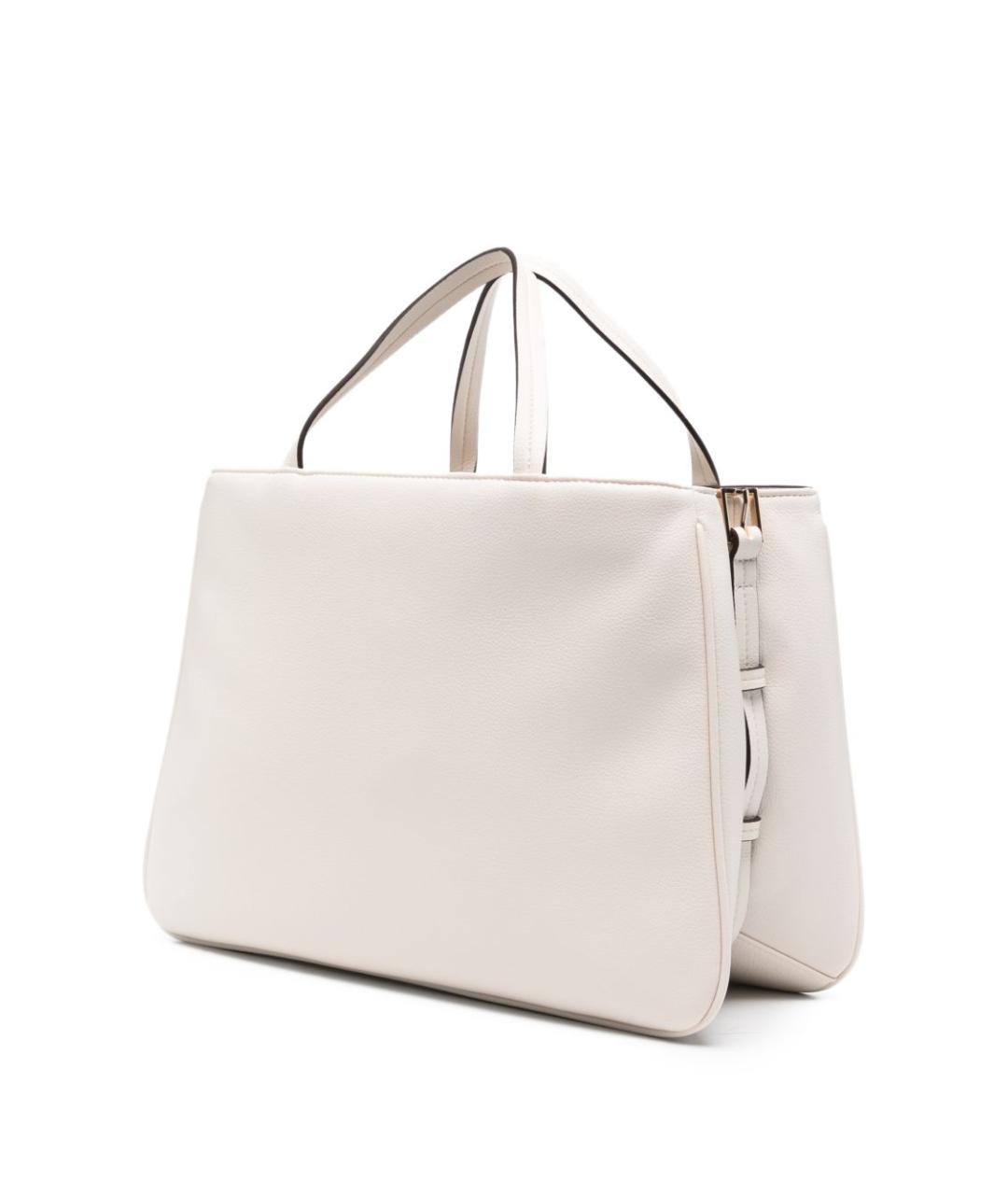 LIU JO Белая сумка с короткими ручками из искусственной кожи, фото 4