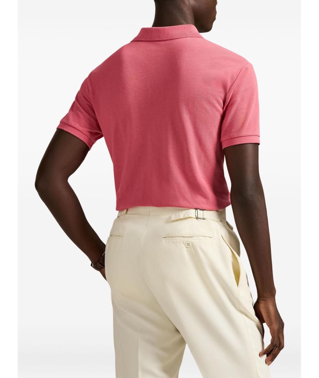 RALPH LAUREN Хлопковое поло с коротким рукавом, фото 3