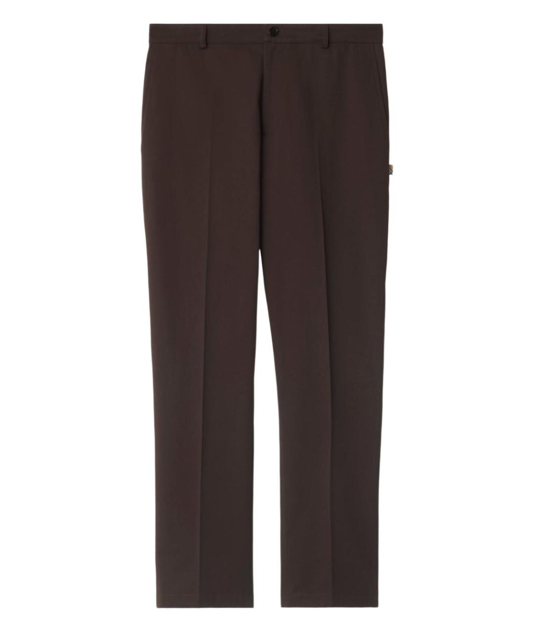 BURBERRY Коричневые повседневные брюки, фото 1