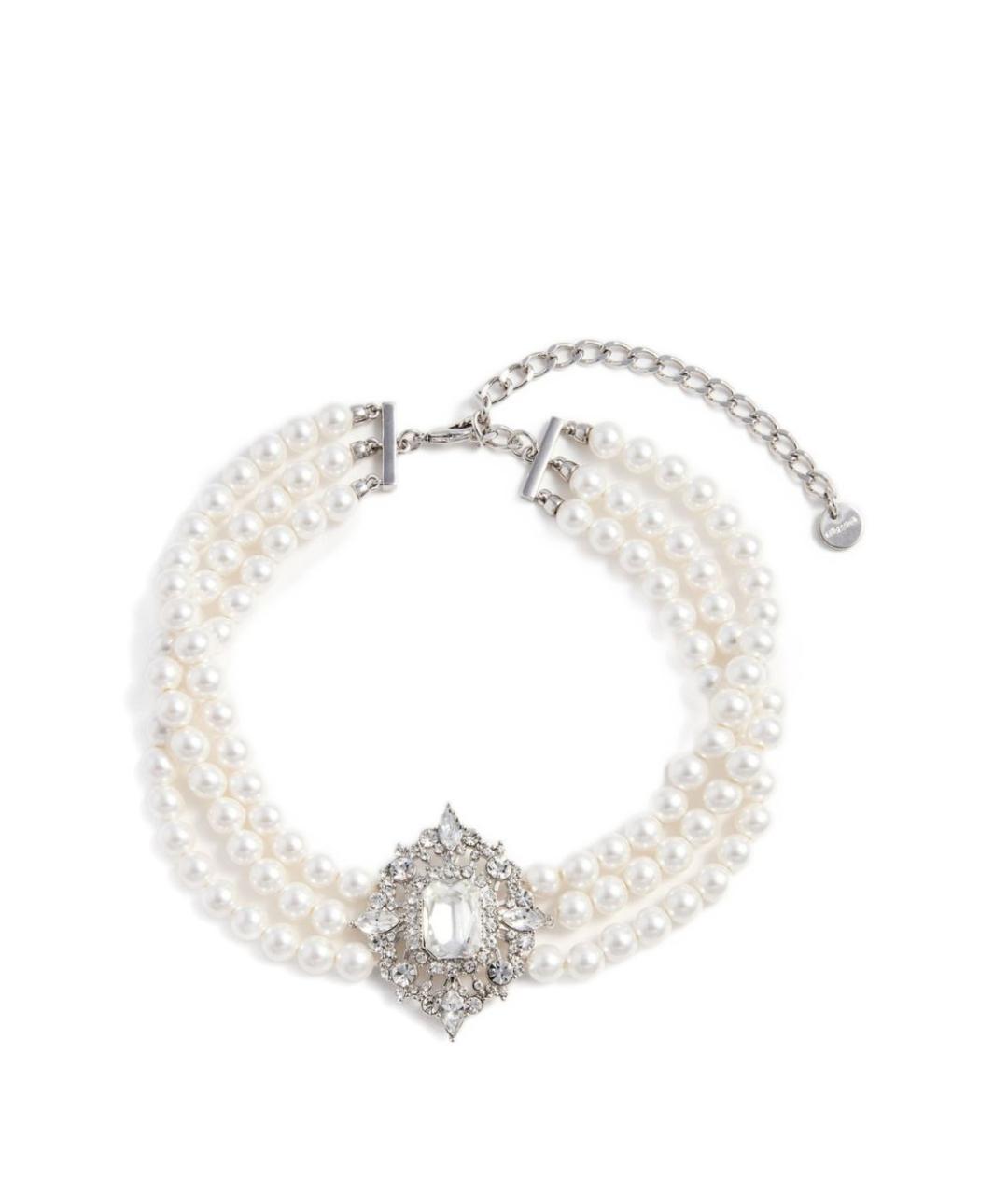 SELF-PORTRAIT Белый латунный чокер, фото 1