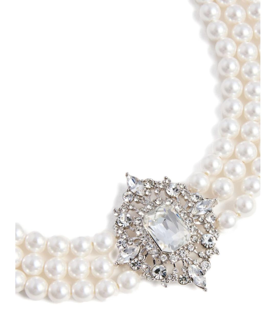 SELF-PORTRAIT Белый латунный чокер, фото 2