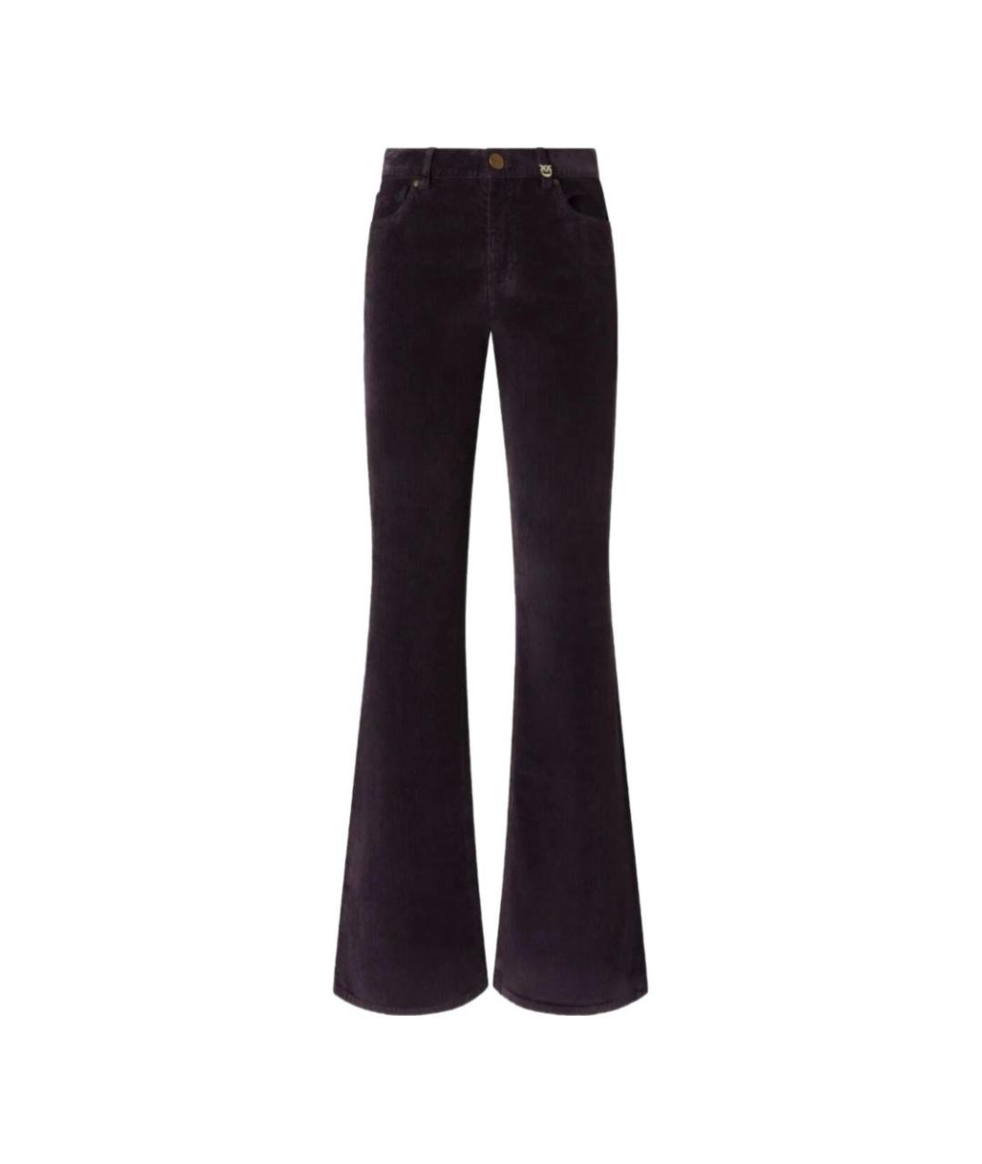 PINKO Фиолетовые прямые брюки, фото 1