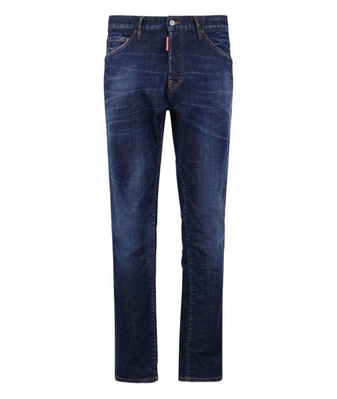 DSQUARED2 Синие хлопковые джинсы скинни, фото 1