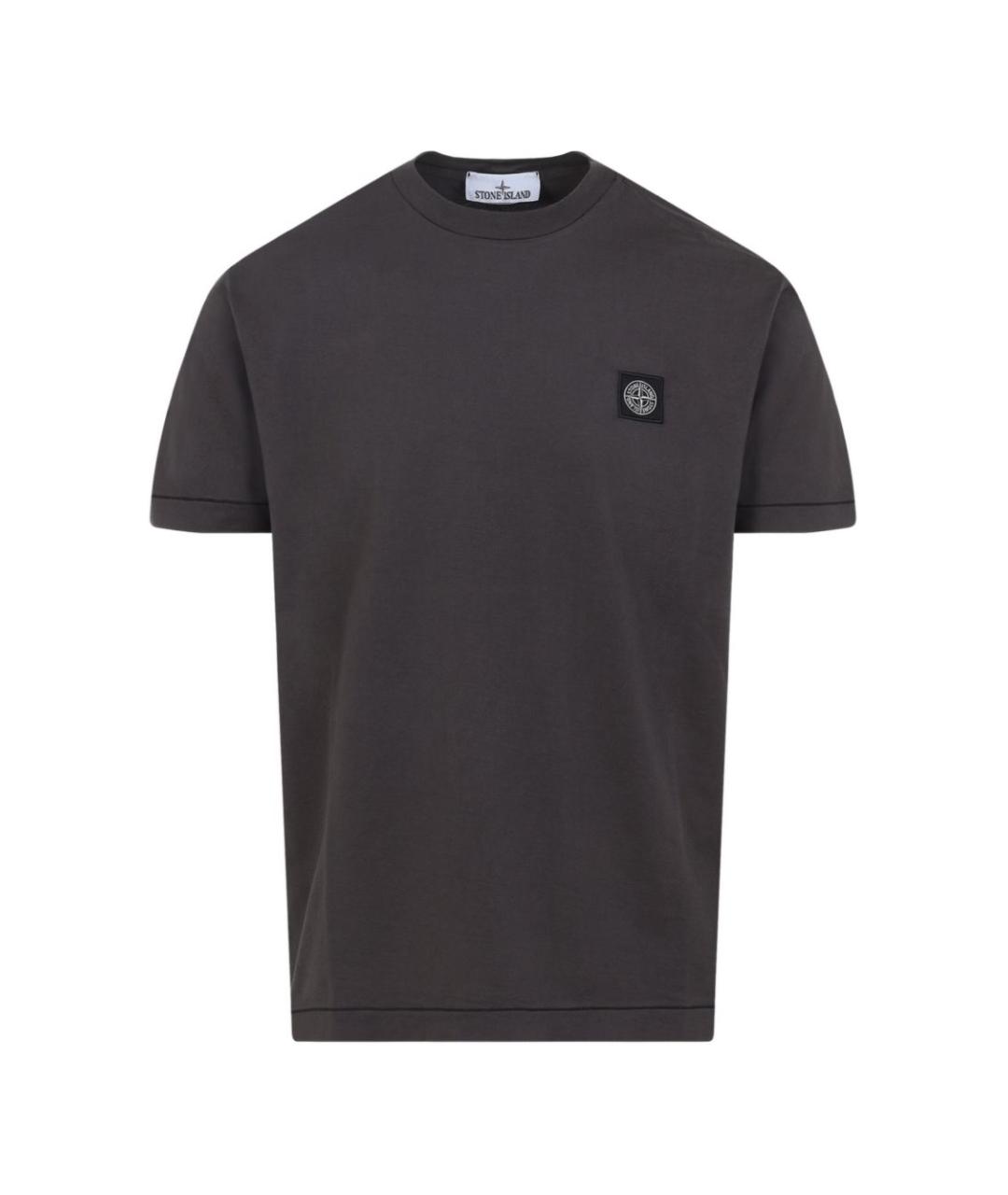 STONE ISLAND Антрацитовая футболка, фото 1