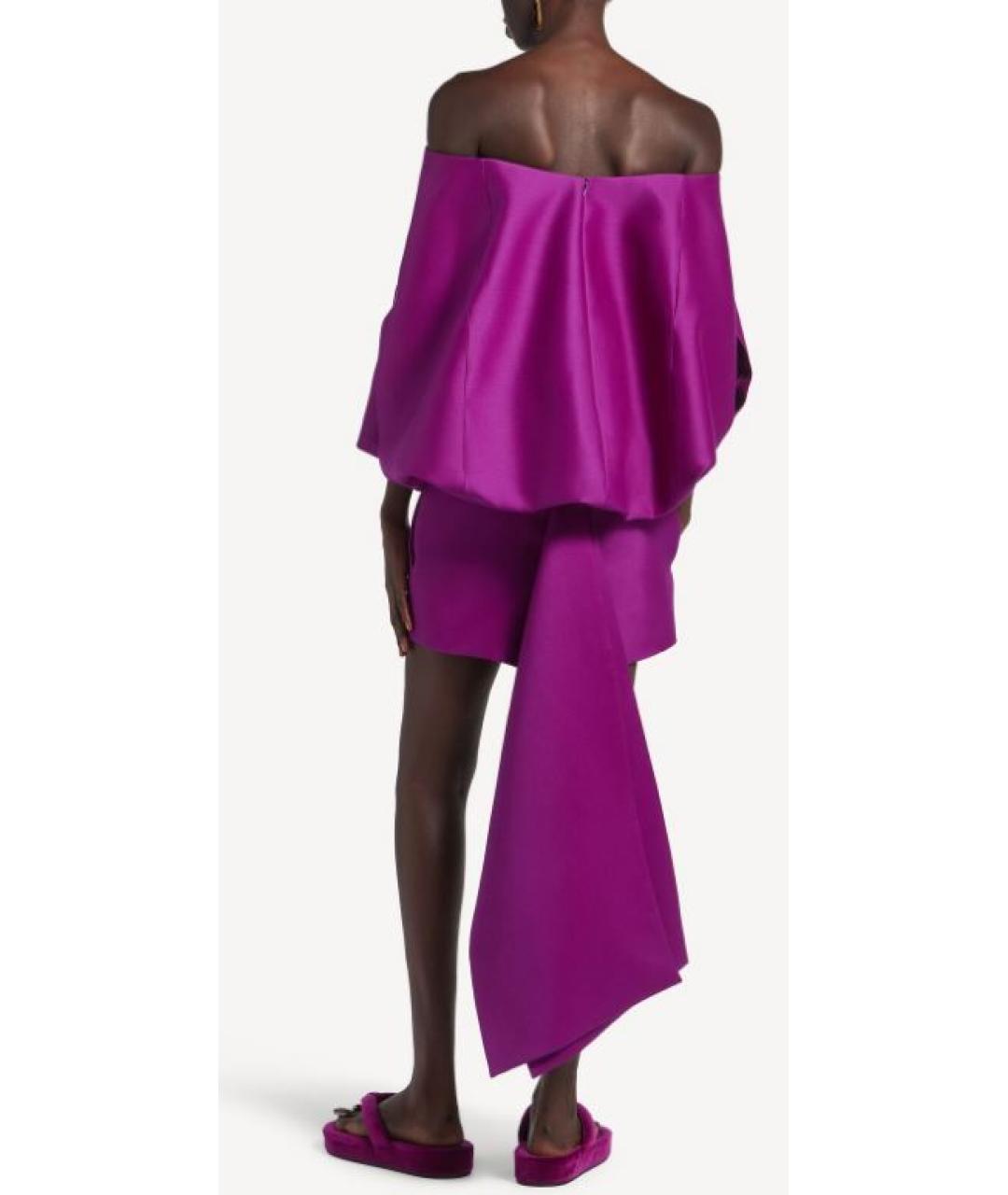 BALENCIAGA Фиолетовое коктейльное платье, фото 3