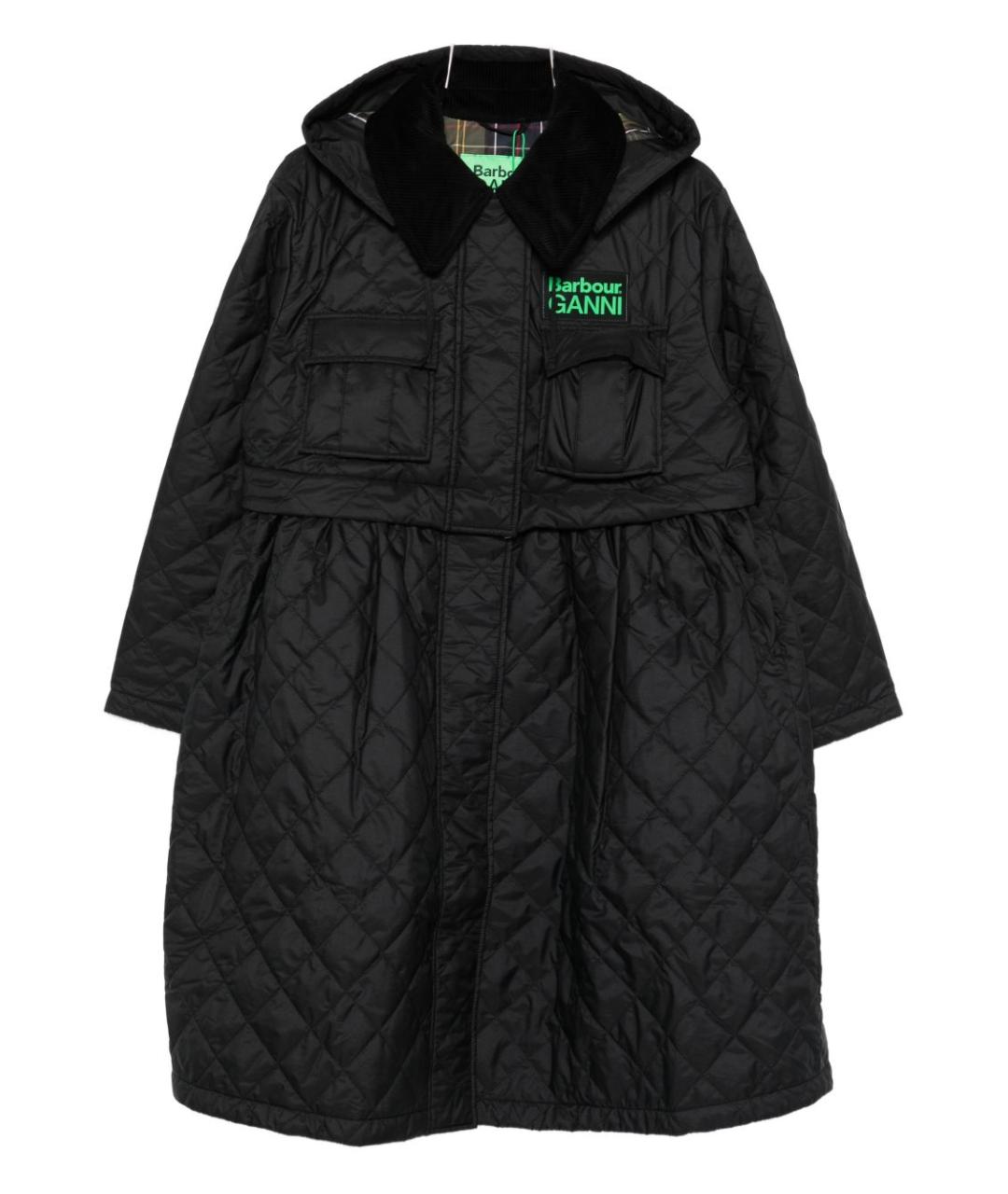 BARBOUR Черное пальто, фото 1