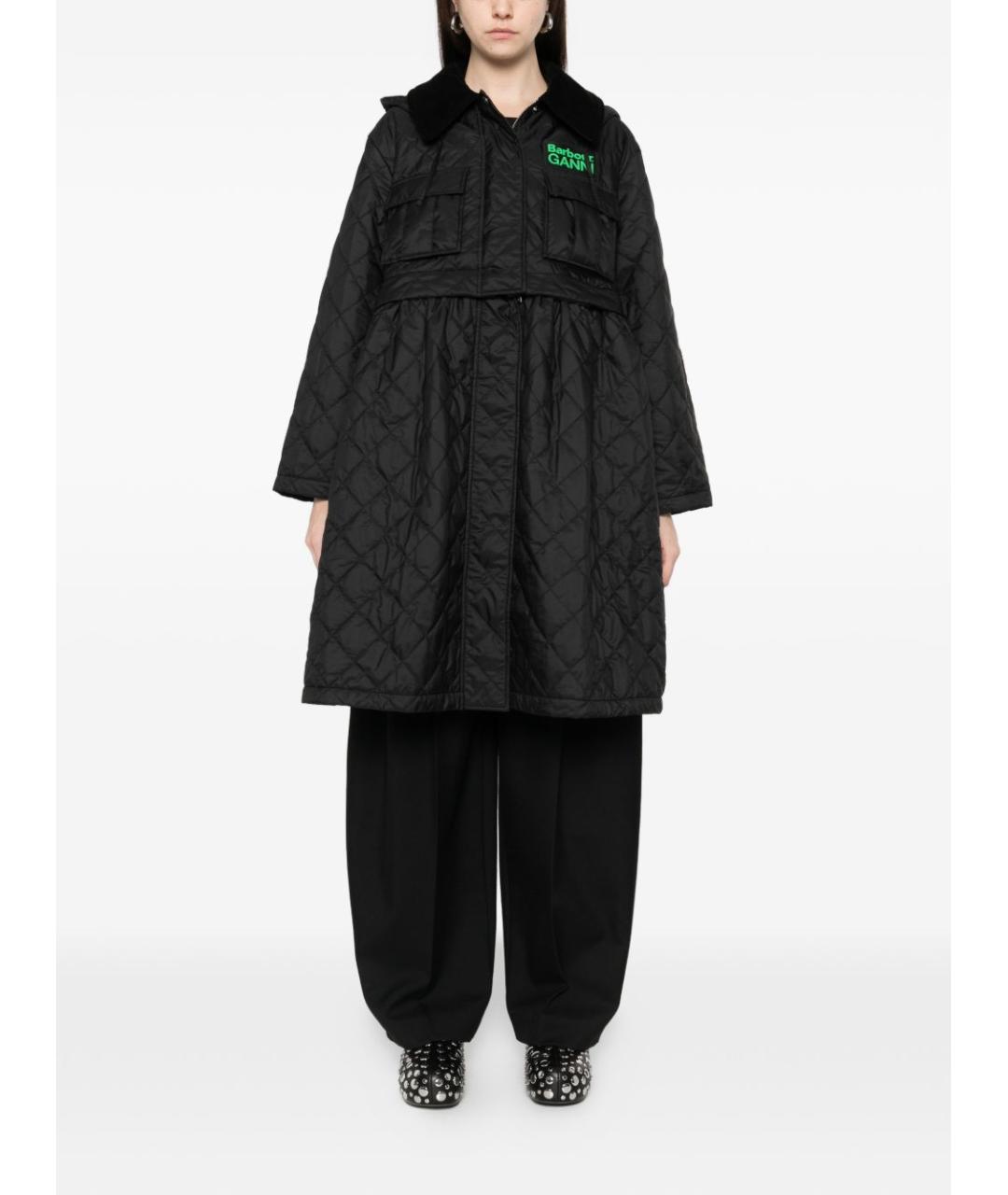 BARBOUR Черное пальто, фото 3