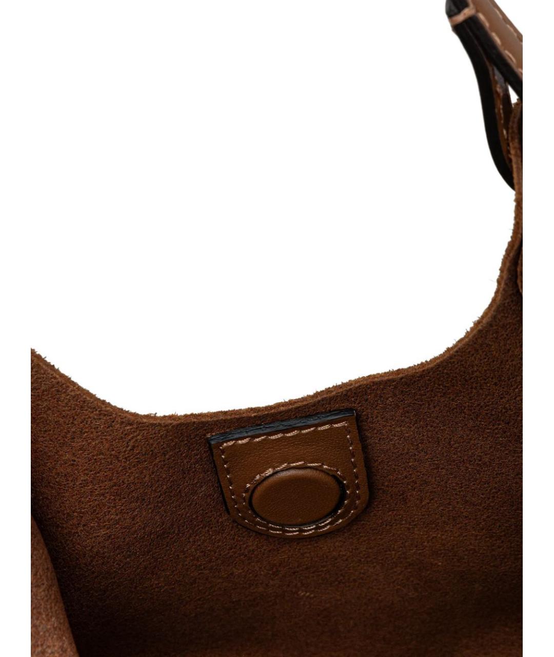 Gianni Chiarini Коричневая замшевая сумка тоут, фото 4