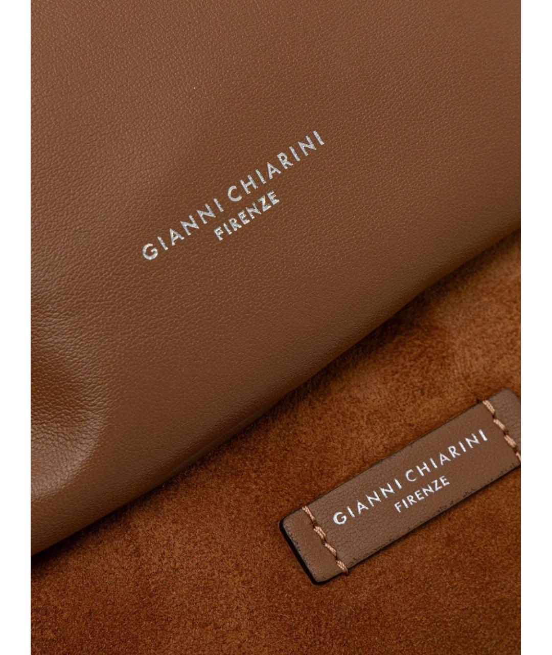 Gianni Chiarini Коричневая замшевая сумка тоут, фото 3