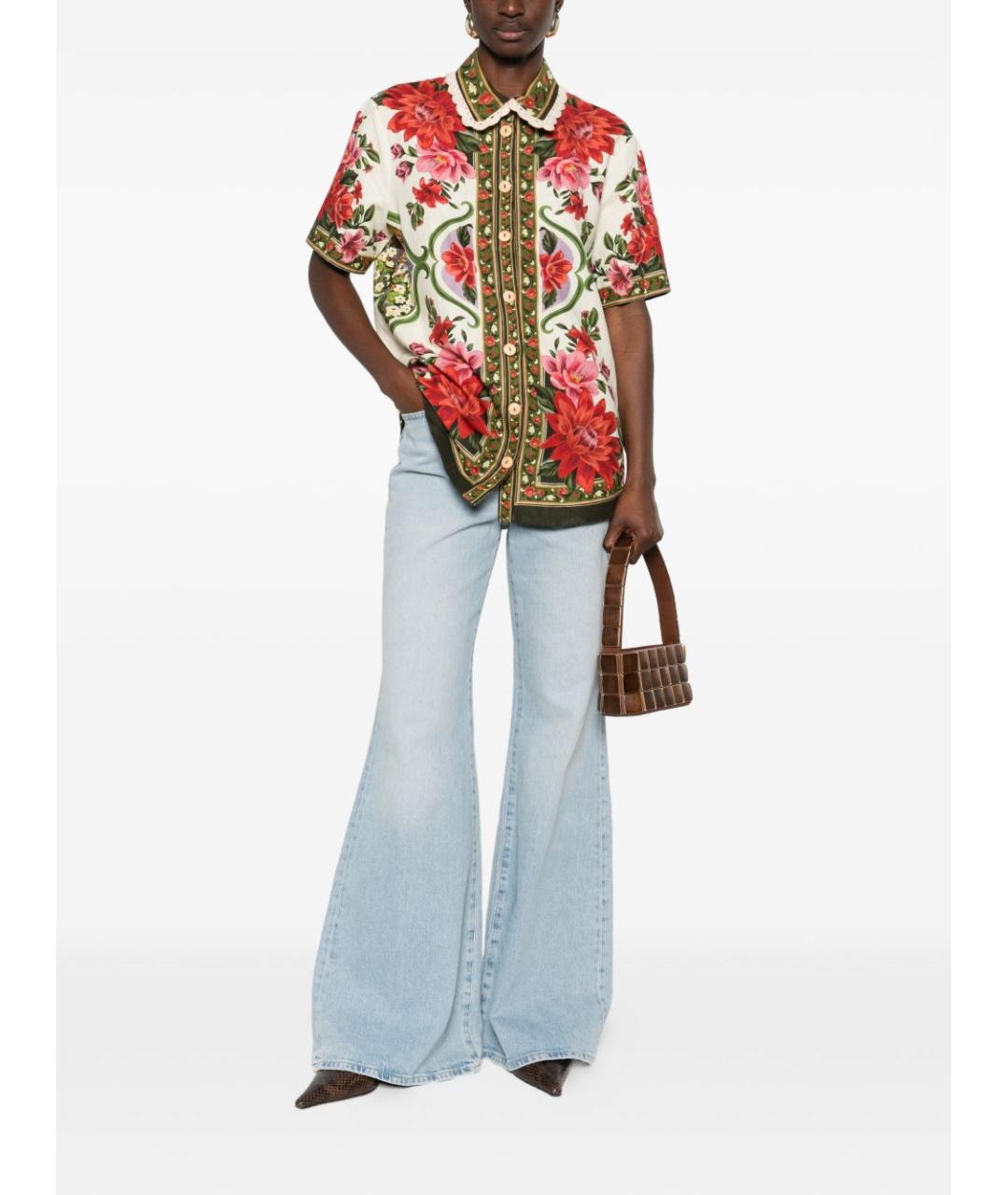 FARM RIO Мульти льняная рубашка, фото 3