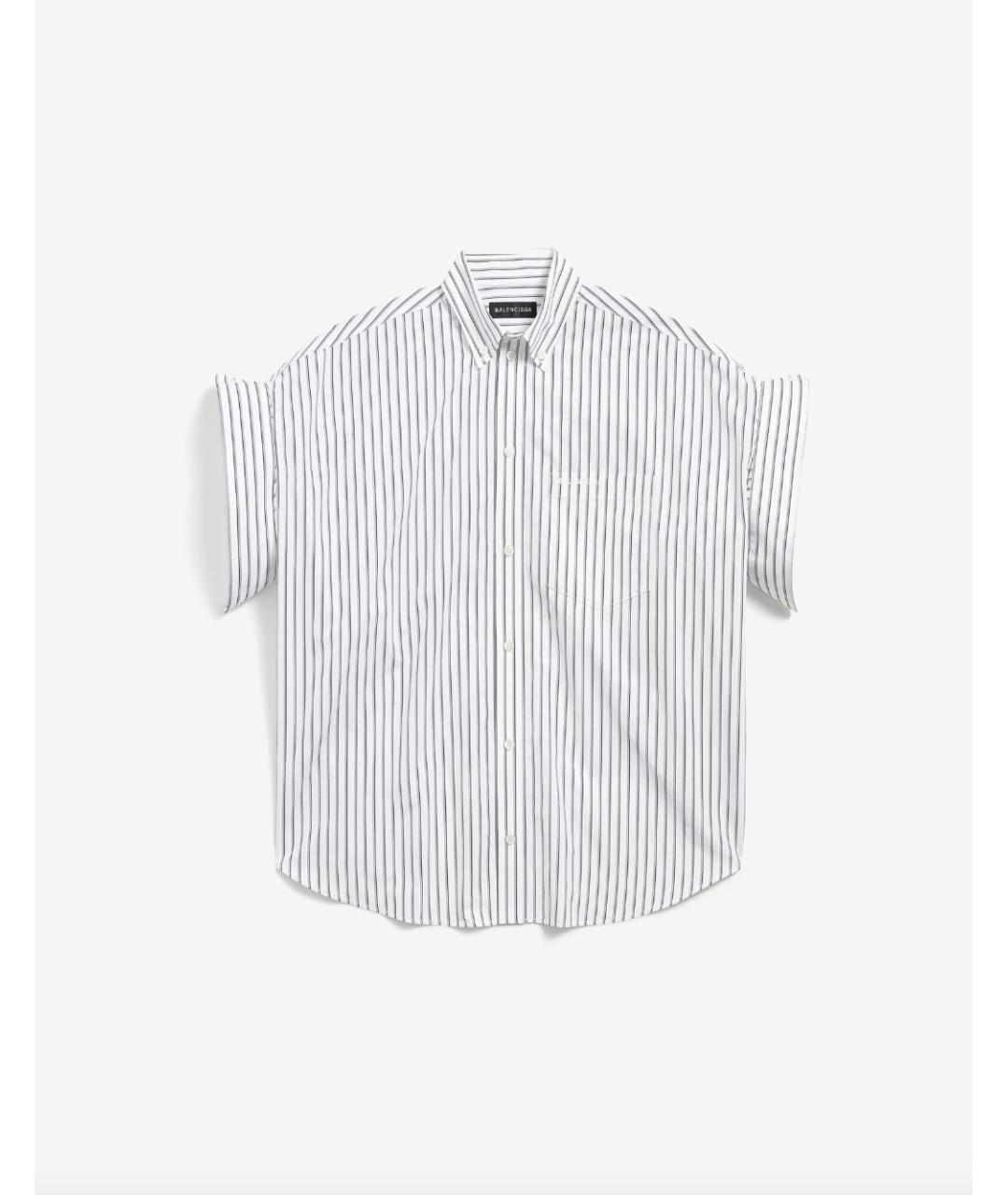 BALENCIAGA Белая хлопковая рубашка, фото 6
