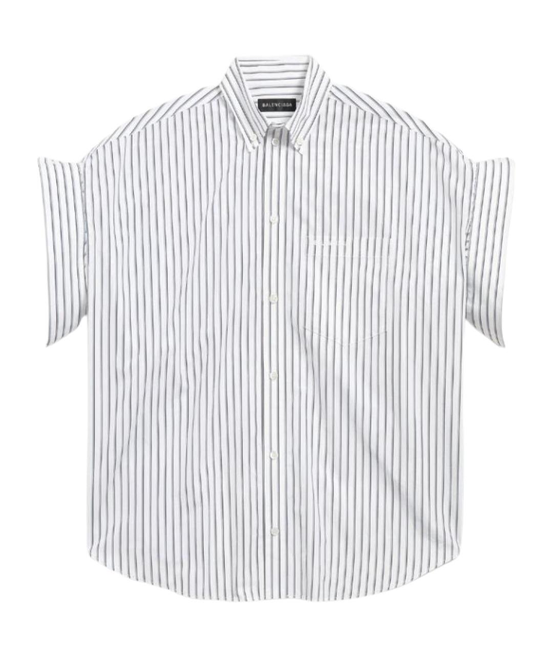 BALENCIAGA Белая хлопковая рубашка, фото 1