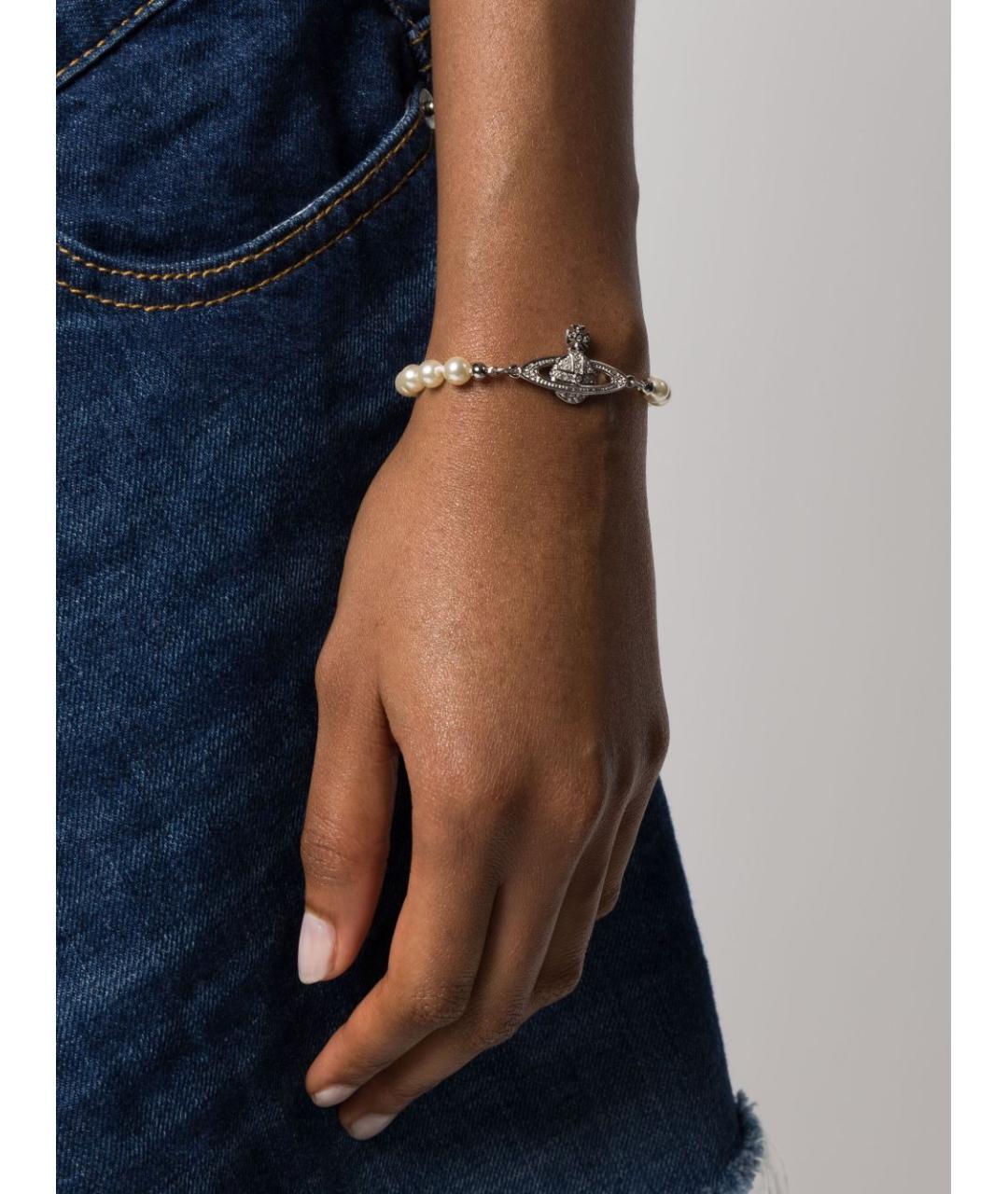 VIVIENNE WESTWOOD Золотой латунный браслет, фото 2