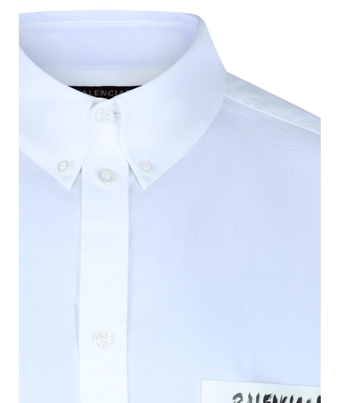 BALENCIAGA Белая классическая рубашка, фото 2