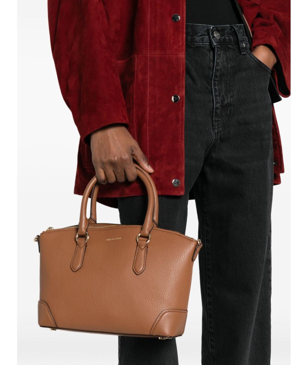 MICHAEL KORS Коричневая сумка с короткими ручками, фото 3