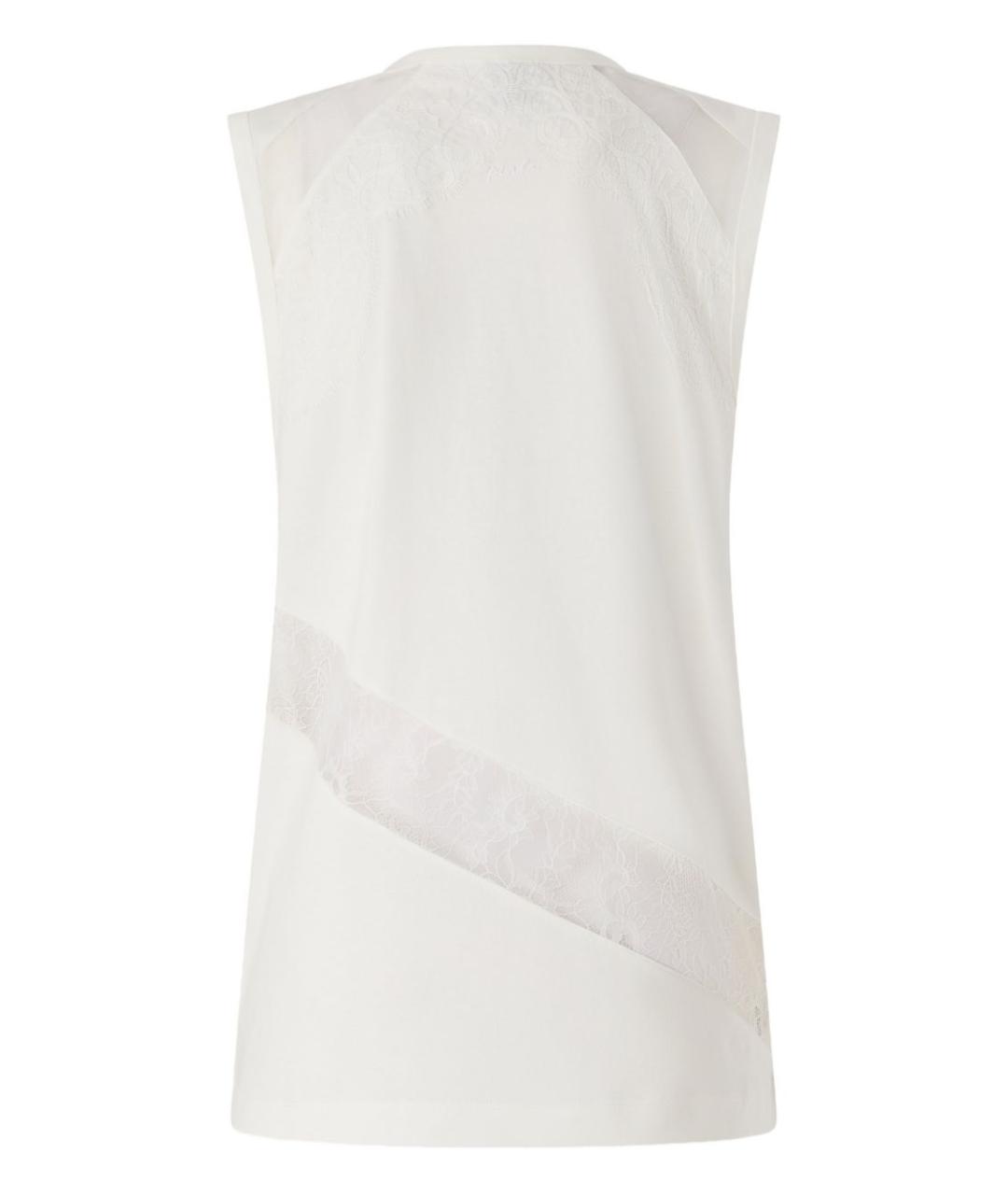 PINKO Белая хлопковая майка, фото 2