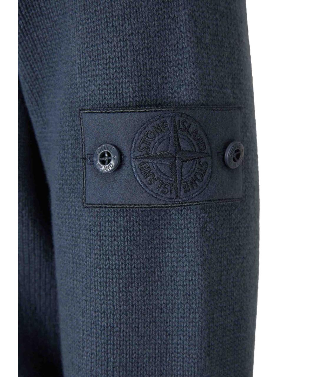 STONE ISLAND Синий джемпер / свитер, фото 3