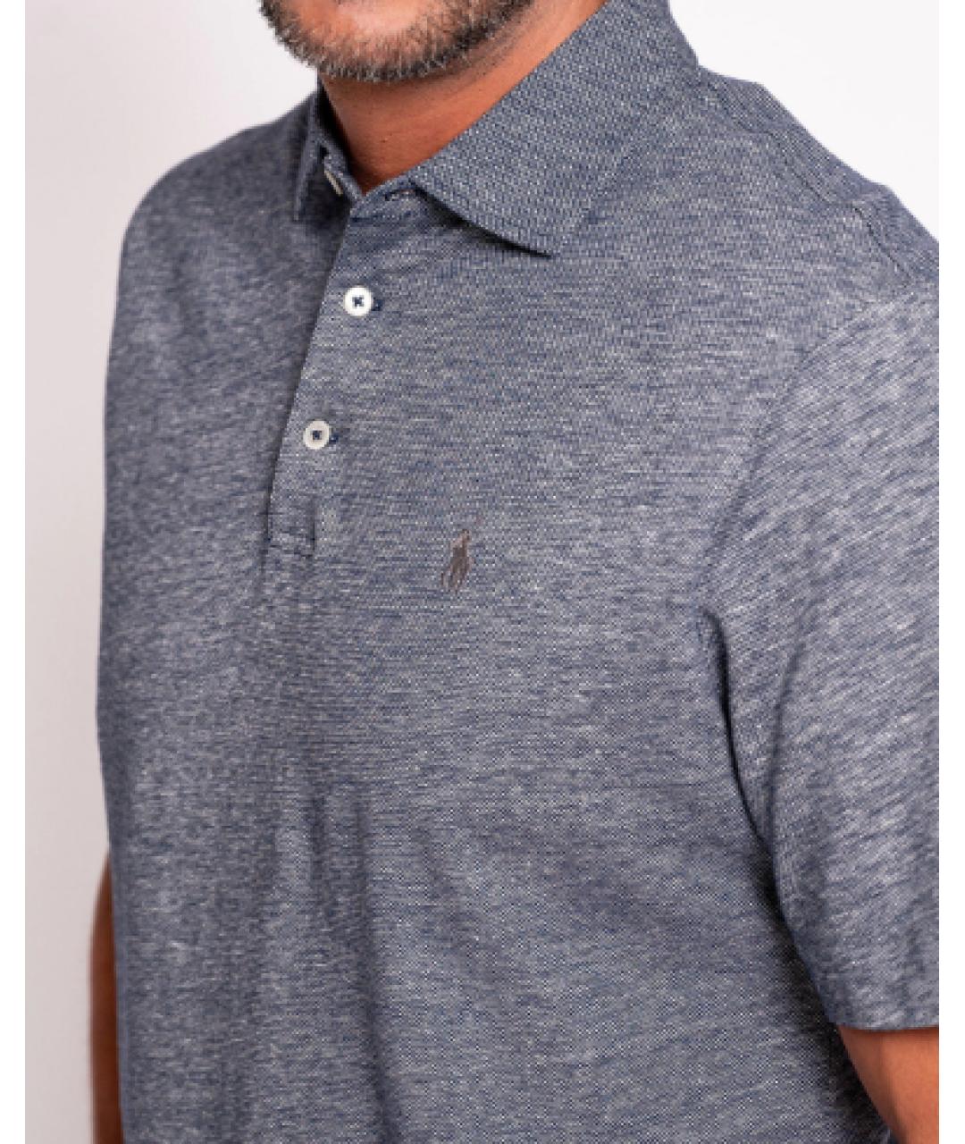 RALPH LAUREN Синяя хлопковая футболка, фото 2