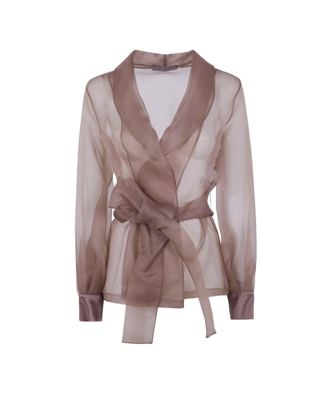 D.EXTERIOR Коричневый шелковый жакет/пиджак, фото 1