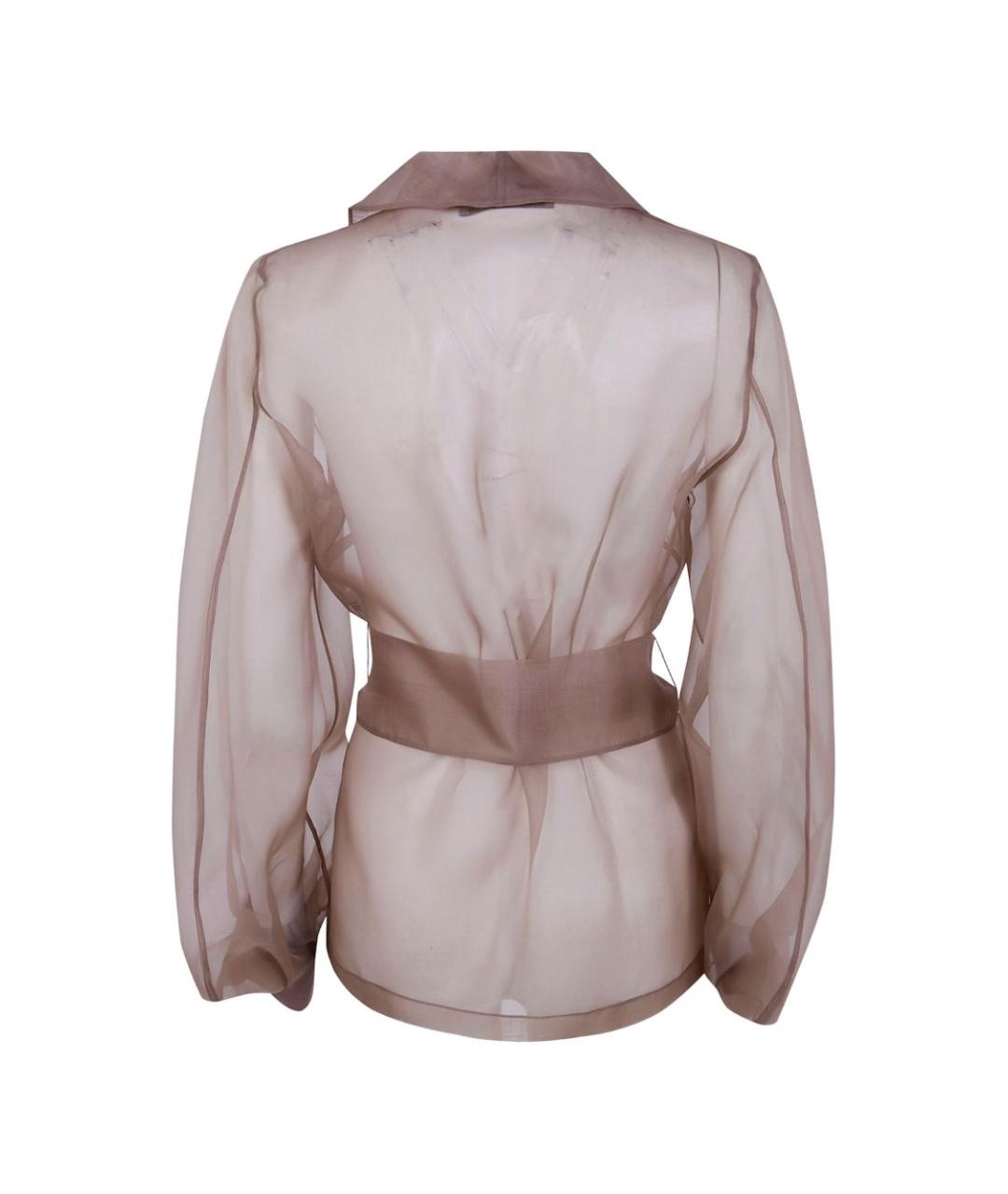 D.EXTERIOR Коричневый шелковый жакет/пиджак, фото 2