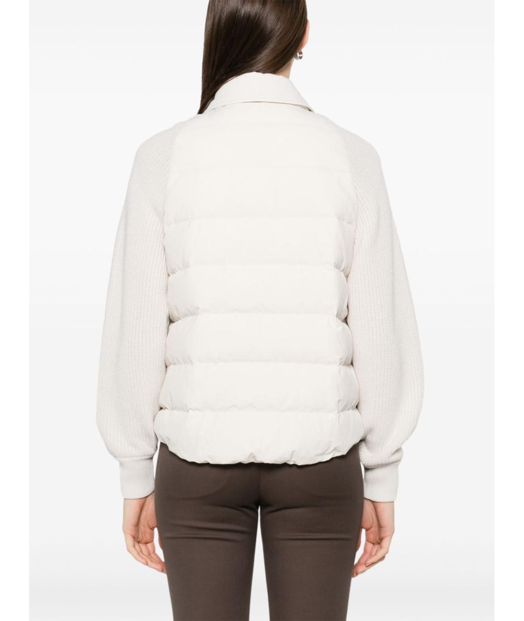 BRUNELLO CUCINELLI Бежевая полиамидовая куртка, фото 2