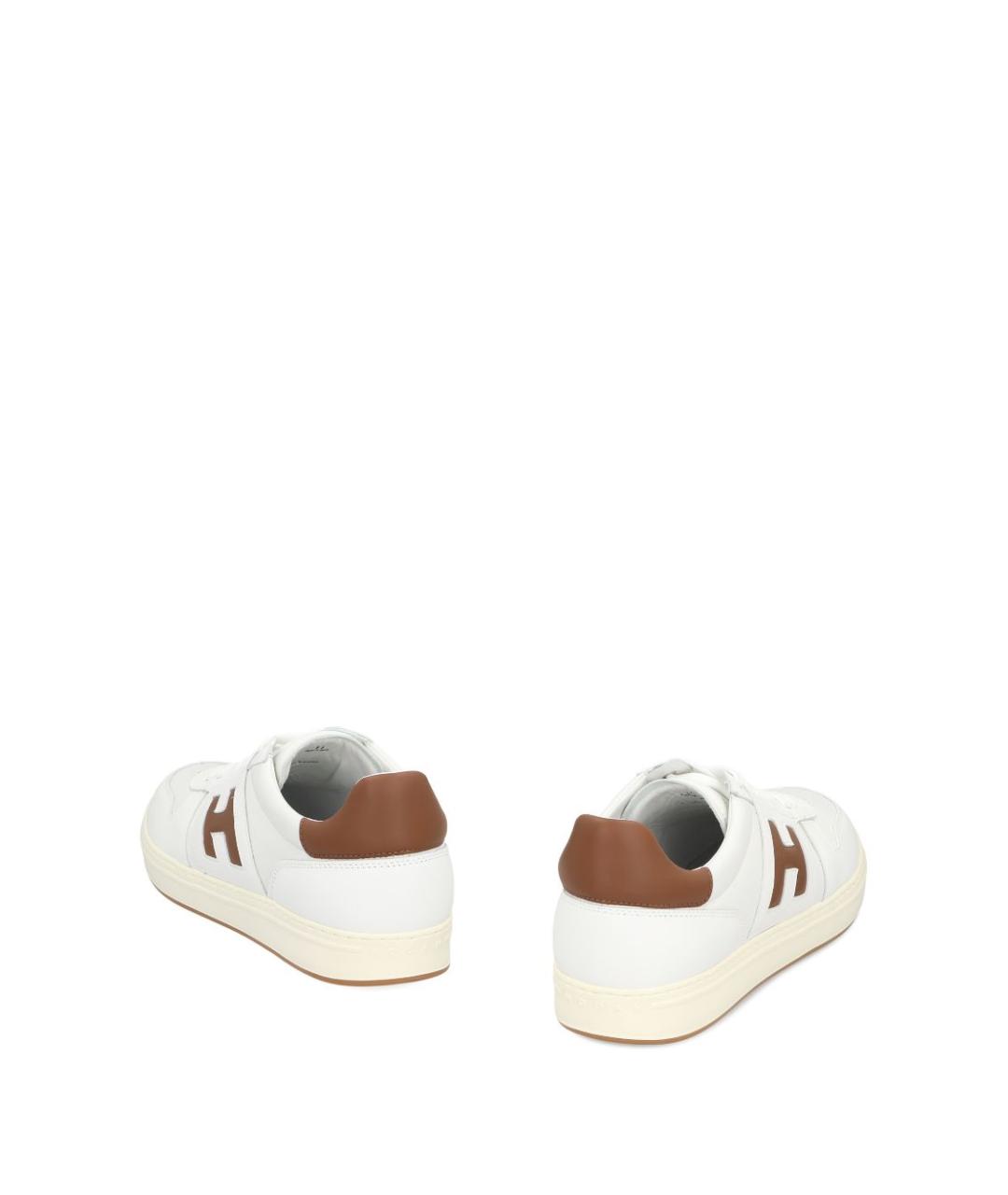 HOGAN Белые кожаные низкие ботинки, фото 2