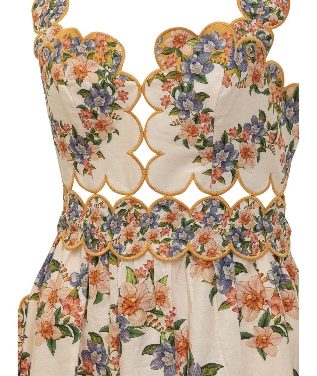 FARM RIO Мульти льняной сарафан, фото 4