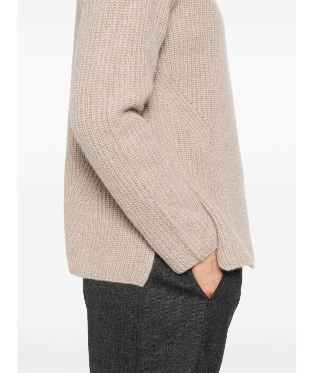 P.A.R.O.S.H. Бежевый шерстяной джемпер / свитер, фото 4
