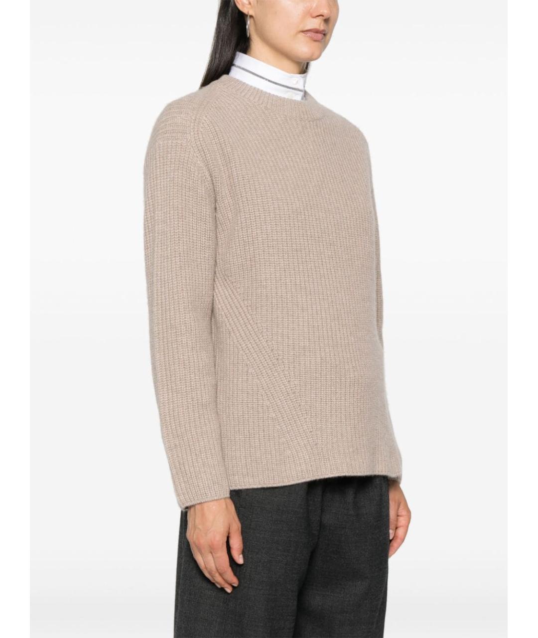 P.A.R.O.S.H. Бежевый шерстяной джемпер / свитер, фото 2