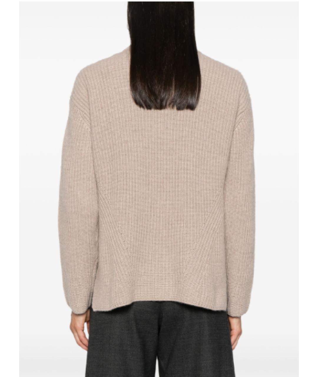 P.A.R.O.S.H. Бежевый шерстяной джемпер / свитер, фото 3