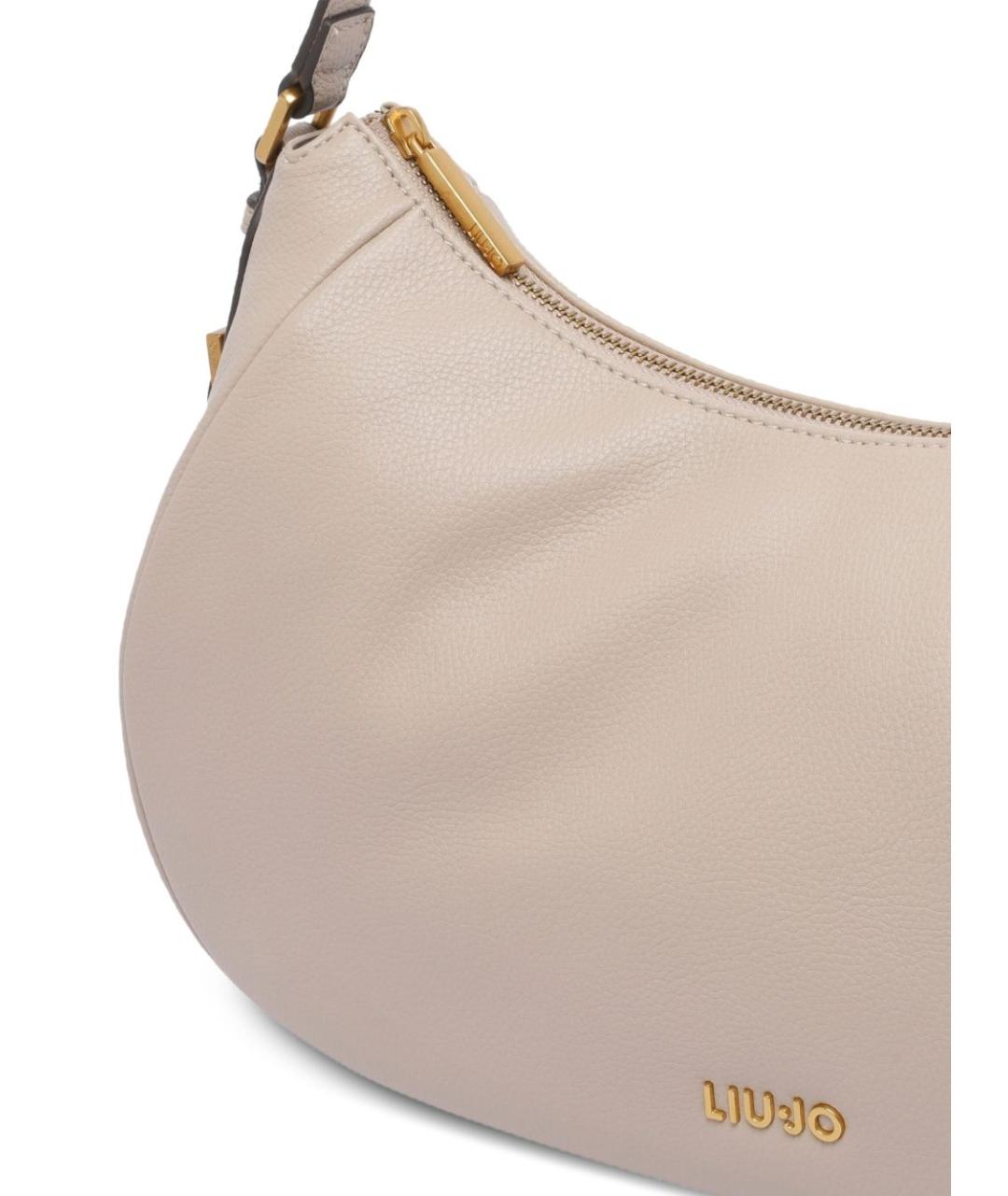 LIU JO Бежевая сумка через плечо из искусственной кожи, фото 4