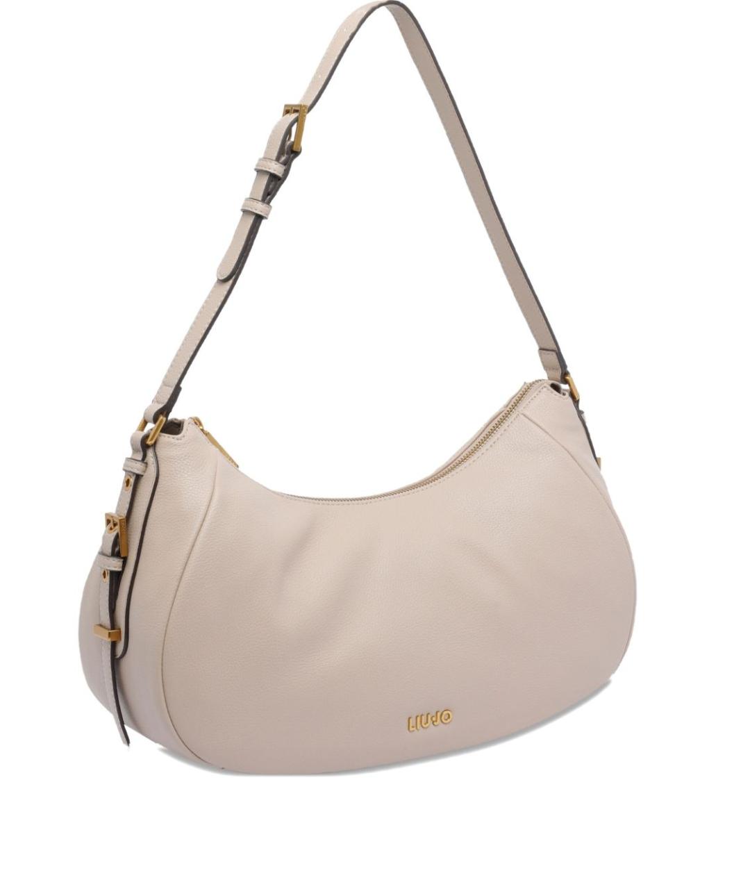LIU JO Бежевая сумка через плечо из искусственной кожи, фото 3