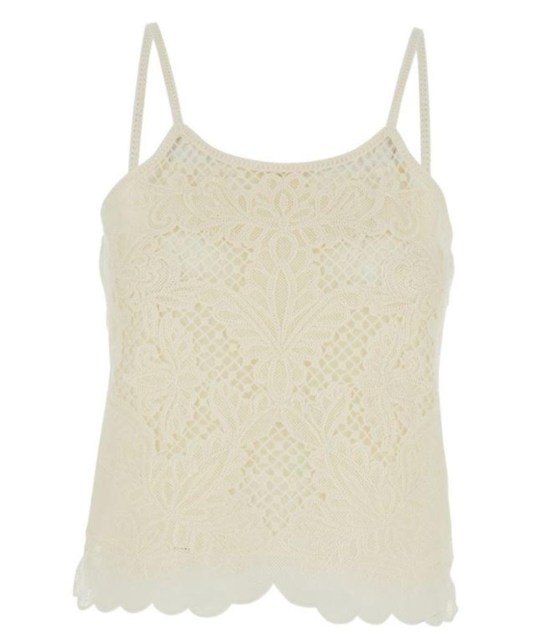 TWIN-SET Белая майка, фото 2